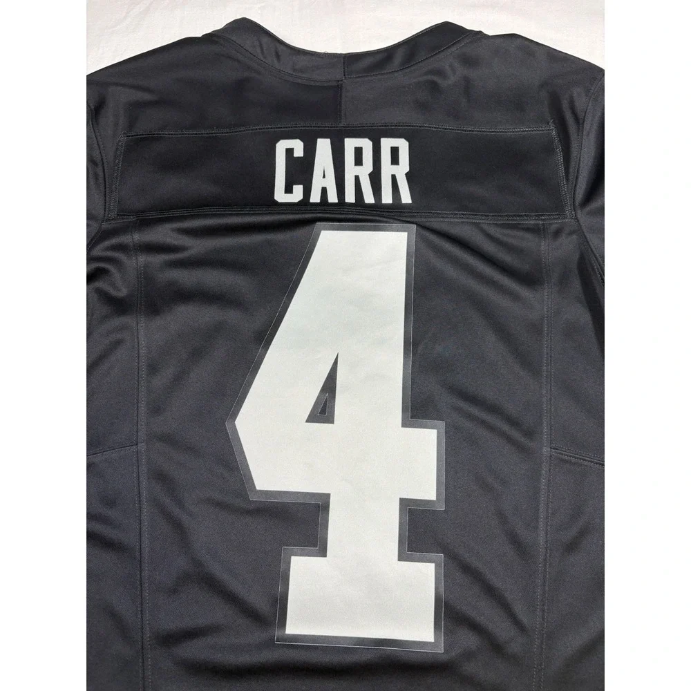 Nike Derek Carr Las Vegas Raiders Game Football Jersey Black Men's Size Medium